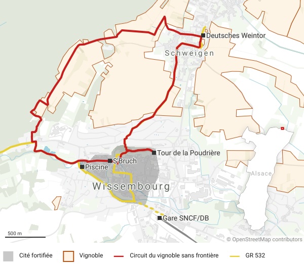 Wissembourg circuit du vignoble sans frontière