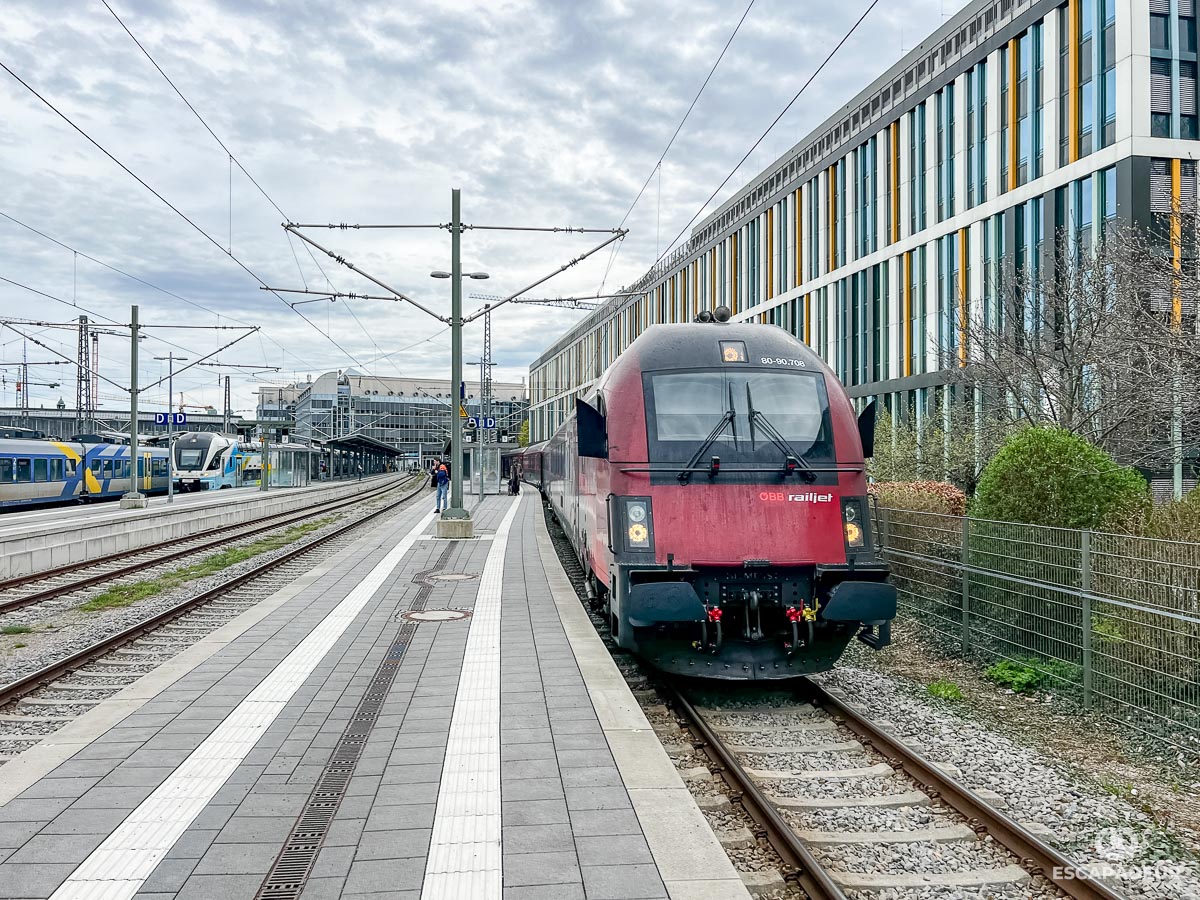 Munich - Gare centrale - Train RJX RailJet