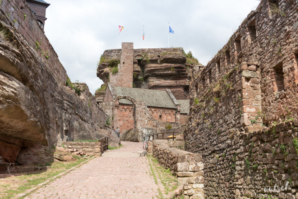 Entrée du Château du Haut-Barr, à Saverne