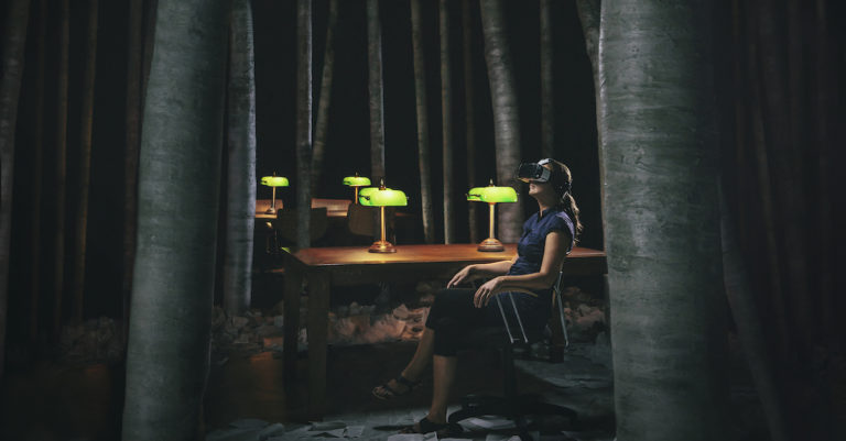 Affiche Bibliothèque, la nuit ©Stephane_Bourgois