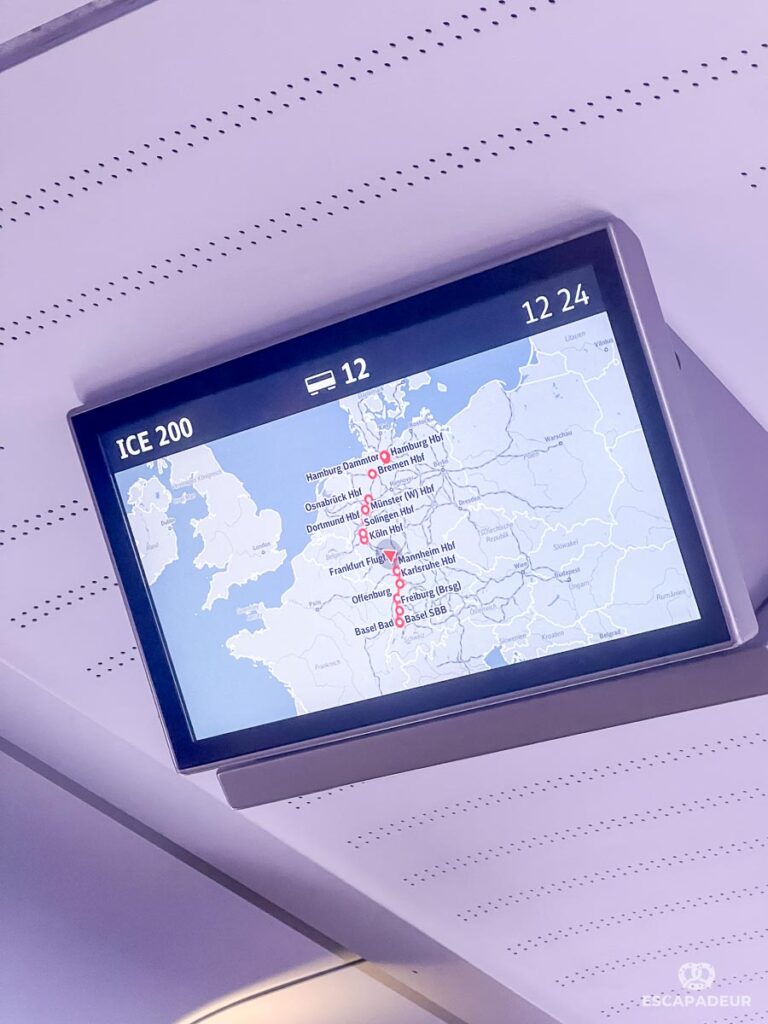 Parcours du train ICE Offenbourg - Hambourg