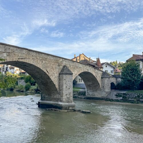 Pont du milieu - Fribourg en Suisse