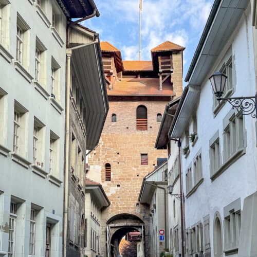 Remparts de Fribourg en Suisse