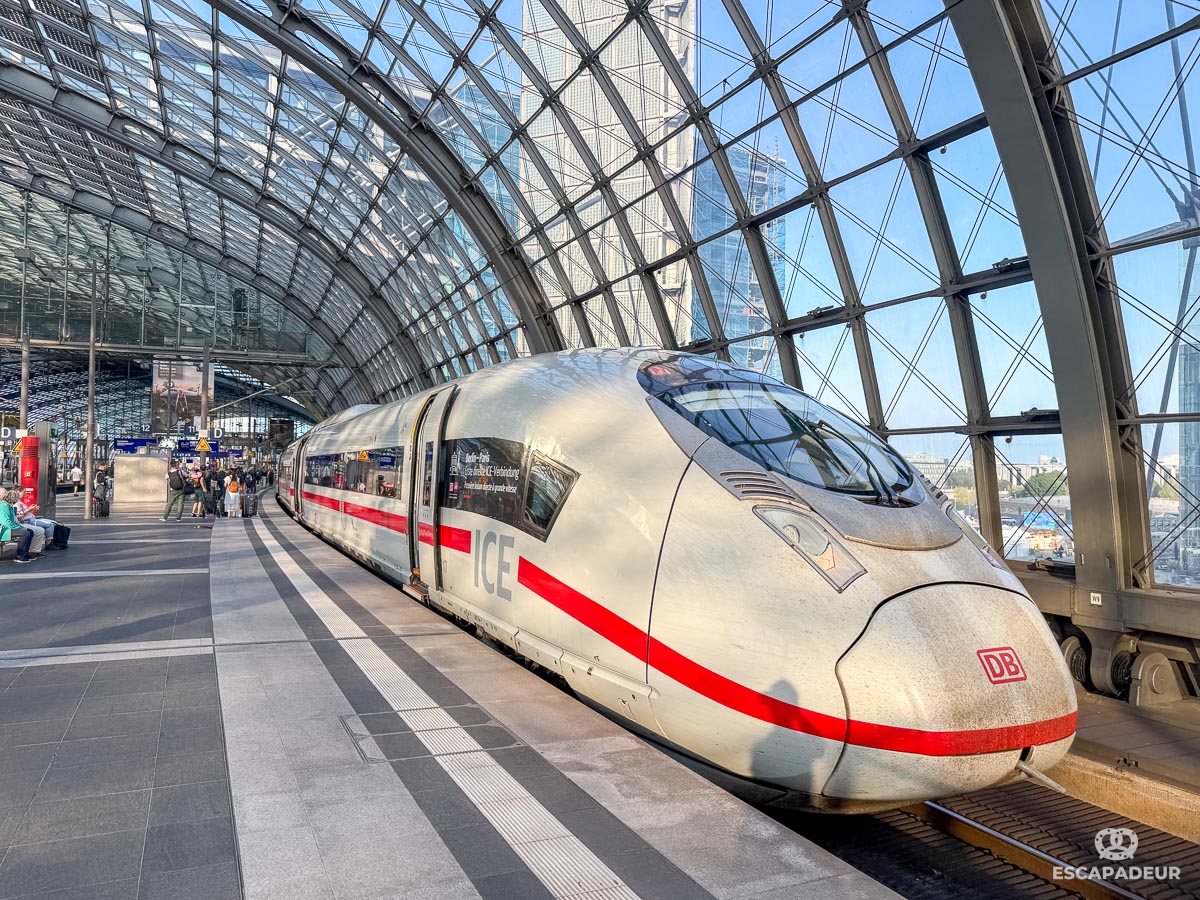 Train ICE Paris - Berlin en gare de Berlin
