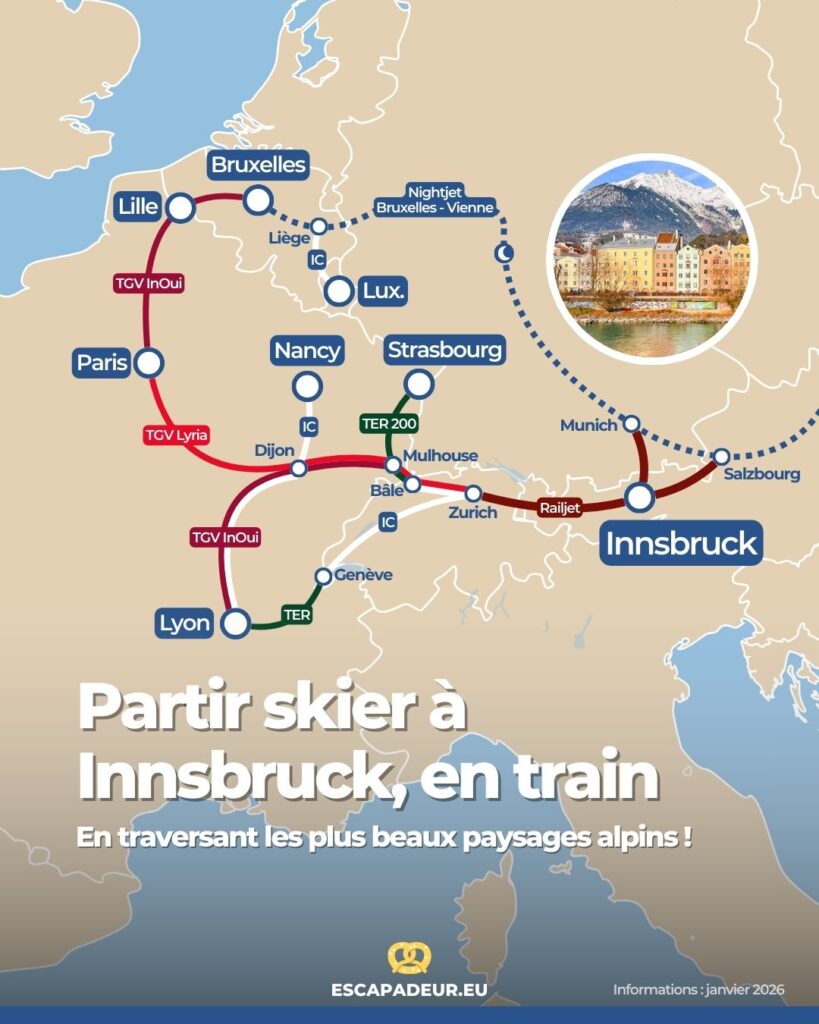 Innsbruck en train
