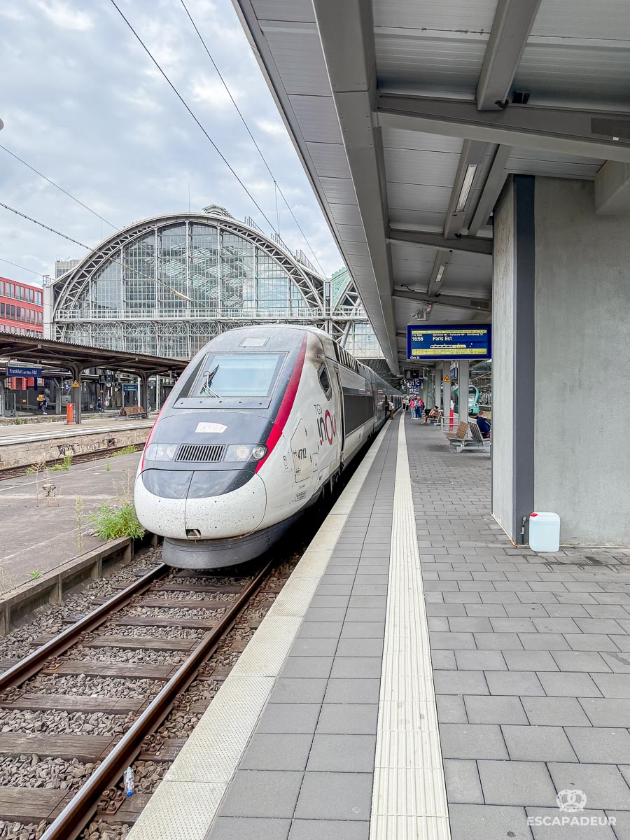 TGV Francfort - Paris - Gare de Francfort