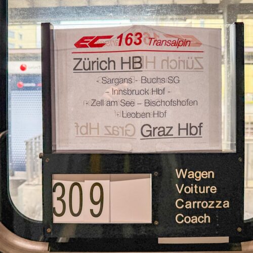 Train EC 163 « Transalpin » Zurich - Graz