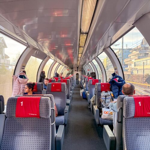 Train EC 163 « Transalpin » Zurich - Graz - voiture 1ère classe panoramique