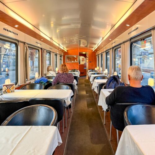 Train EC 163 « Transalpin » Zurich - Graz - voiture restaurant
