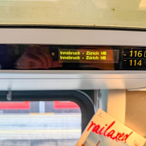 Train Railjet - voiture 2nde classe