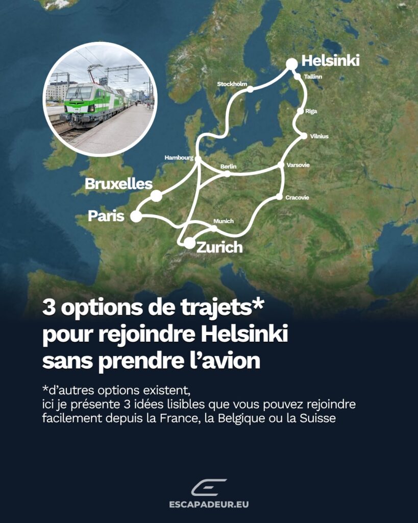 Rejoindre la Finlande sans avion