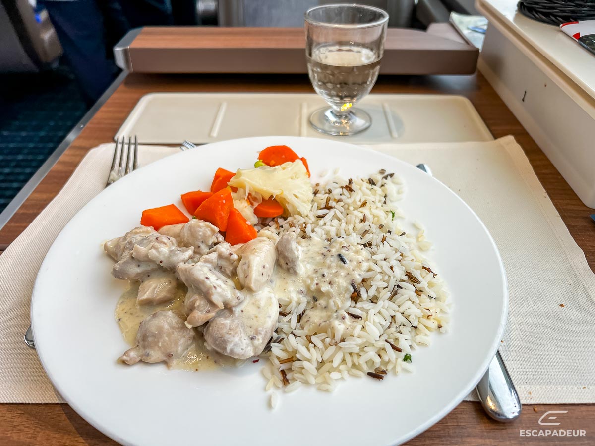 Glacier Express - Train Suisse - Repas à bord