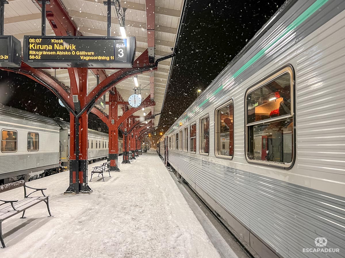 Train de nuit Stockholm - Narvik
