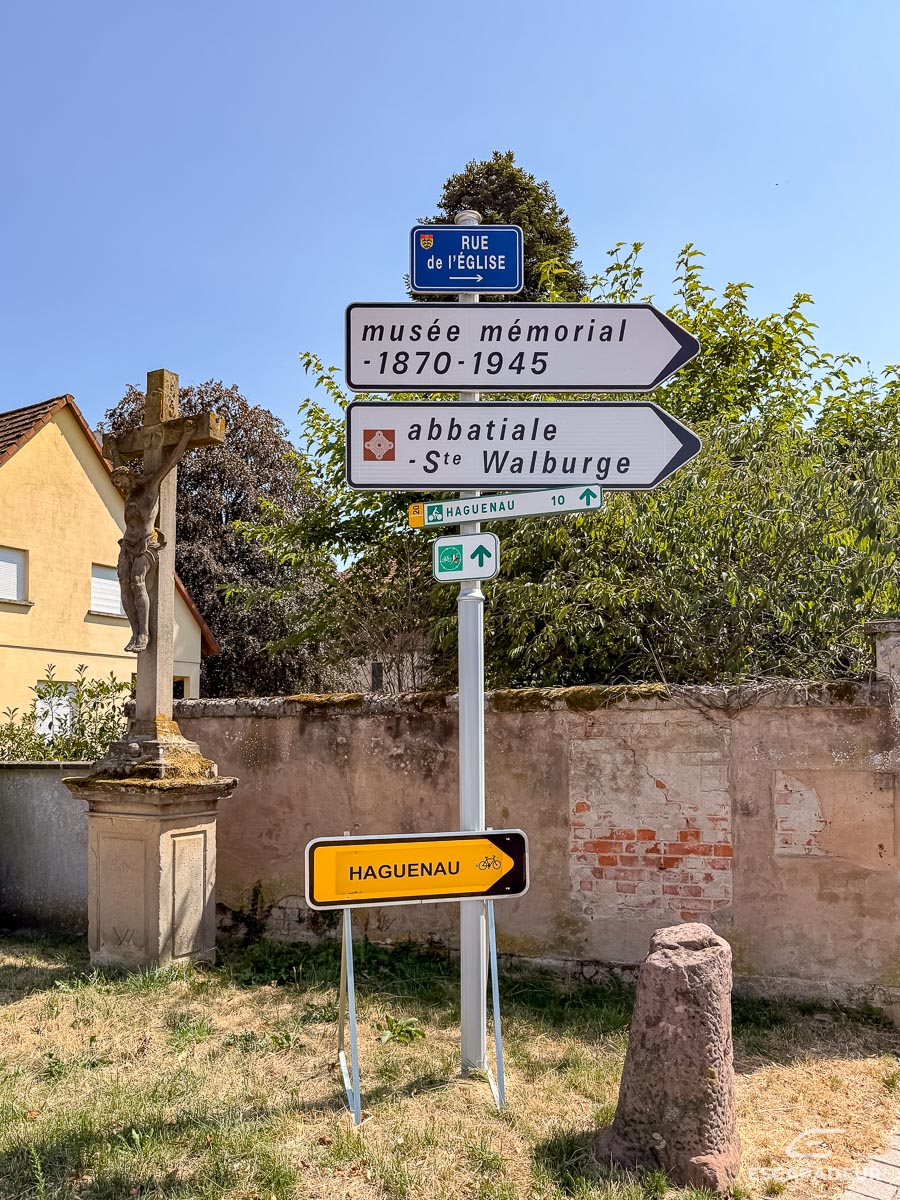 Walbourg - Rue de l eglise - Itineraire cyclable